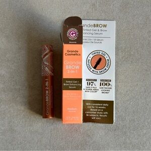 Grande Cosmetics GrandeBROW 2-in-1 Tinted Gel & Brow Enhancing Serum - Medium